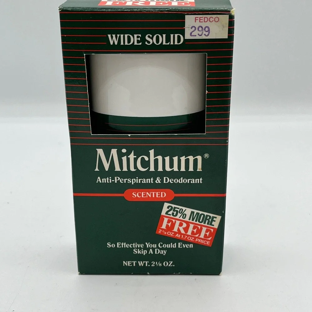 Vtg. Mitchum Scented Wide Solid Anti-Perspirant Deodorant 2.125oz New Old Stock